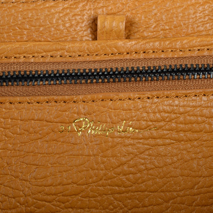 3.1 Phillip Lim 3.1 Textured Calfskin Medium Pashli Satchel Amber 6 of 8