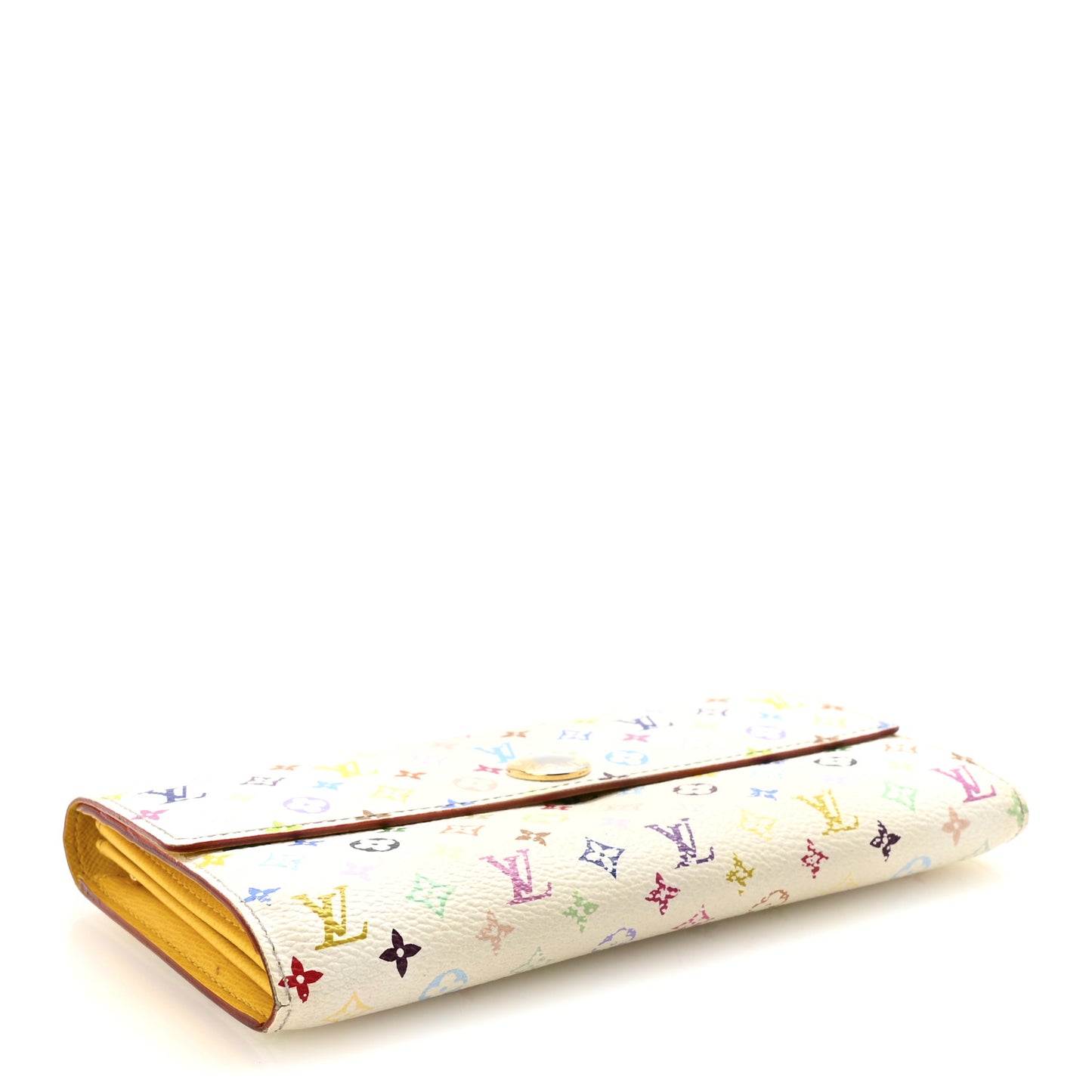 Monogram Multicolor Sarah Wallet White Citron
