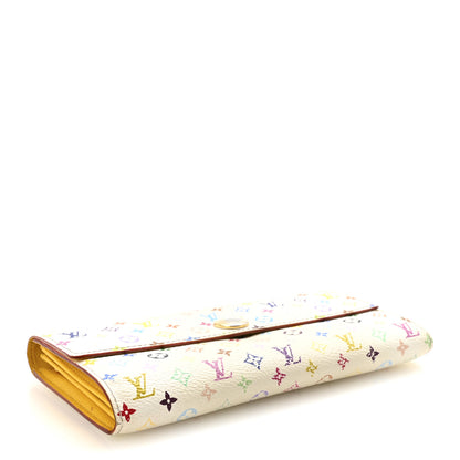Louis Vuitton Monogram Multicolor Sarah Wallet White Citron 4 of 7