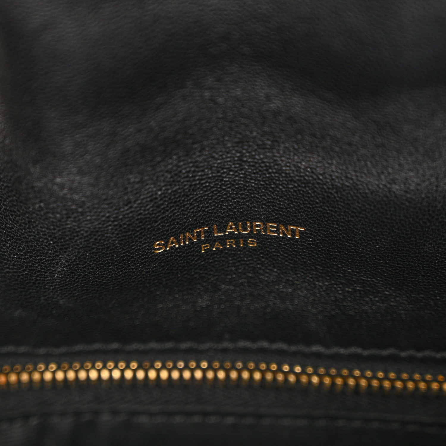 Saint Laurent Lambskin Quilted Toy Loulou Puffer Monogram Chain Satchel Black 7 of 12