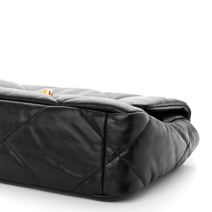 Chanel Goatskin Quilted Medium Chanel 19 Flap Black 10 of 10