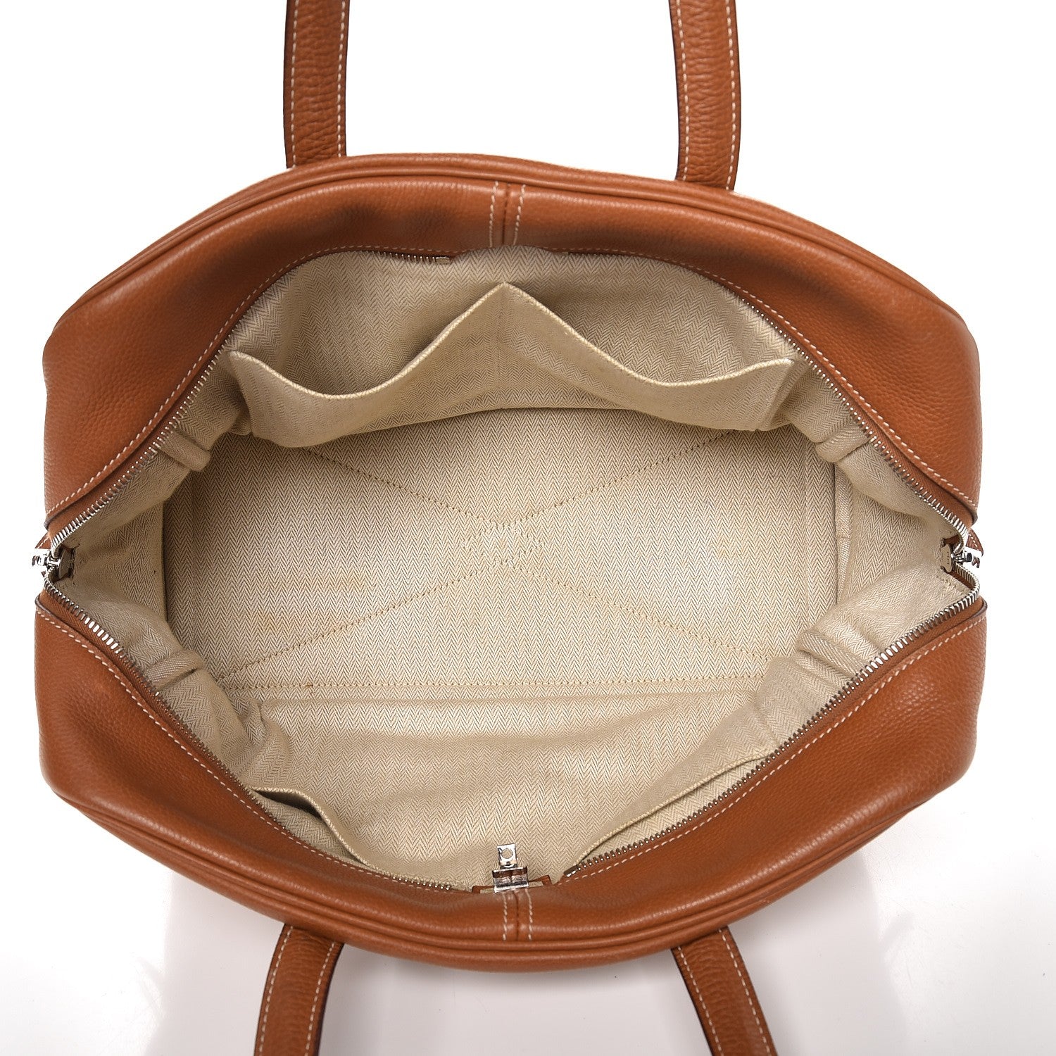 Hermes Taurillon Clemence Victoria II 35 Gold 5 of 14
