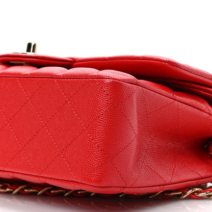 Chanel Caviar Quilted Medium Double Flap Red 9 of 9