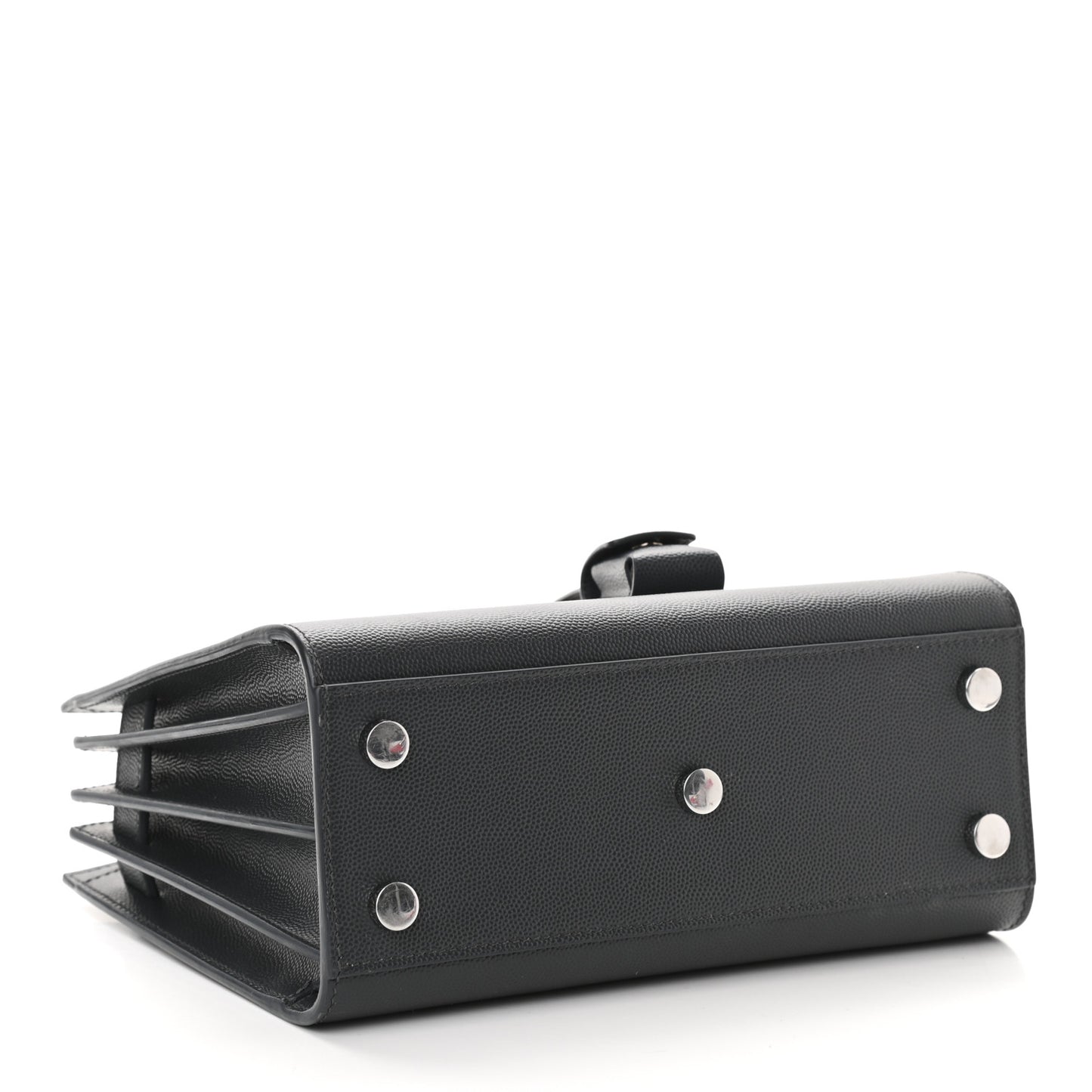 Grained Calfskin Nano Sac De Jour Coal