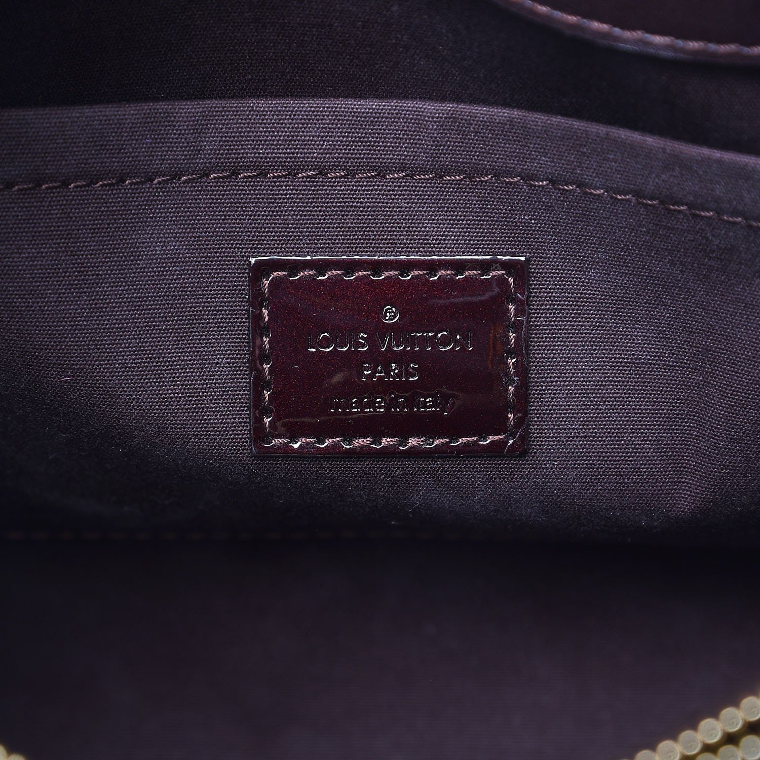 Louis Vuitton Vernis Montaigne BB Amarante 7 of 9