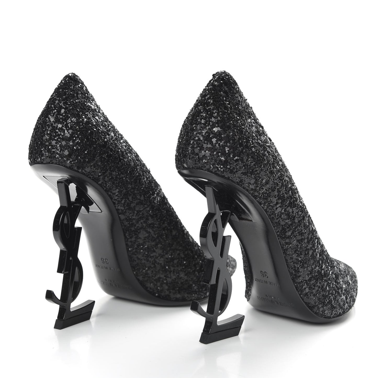 Glitter Opyum 100 Pumps 36 Black