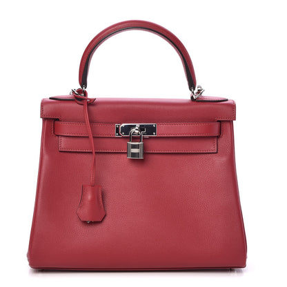 Hermes Evercolor Kelly Retourne 28 Rouge Grenat 1 of 35