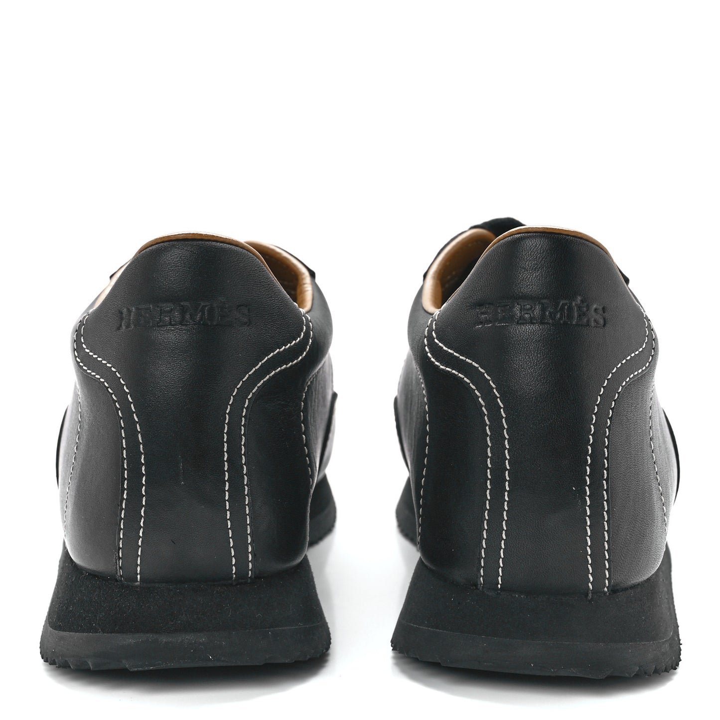 Calfskin Womens Quick Sneakers 38.5 Black