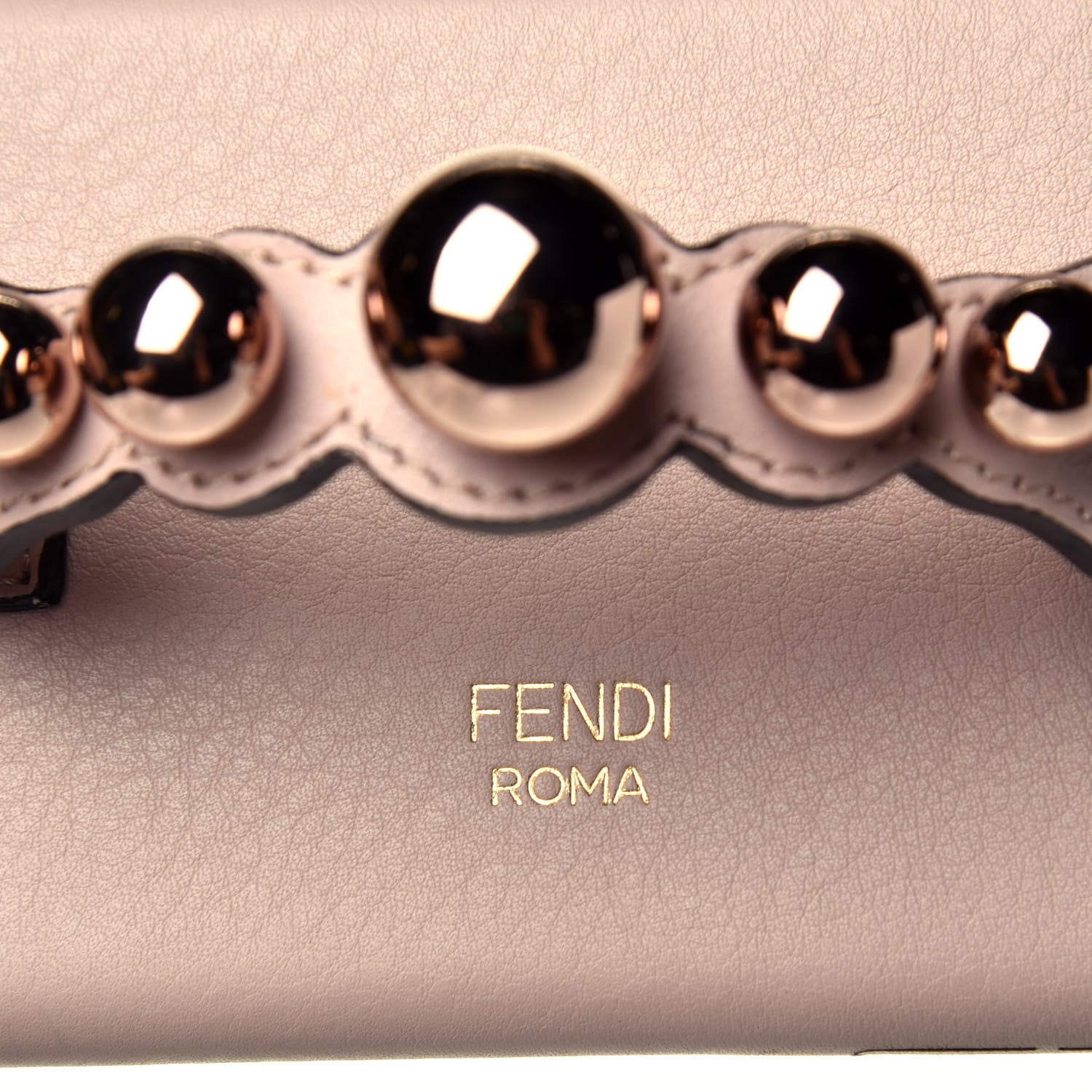 Fendi Calfskin Scalloped Studded Pearl iPhone X Case Soap 5 of 5