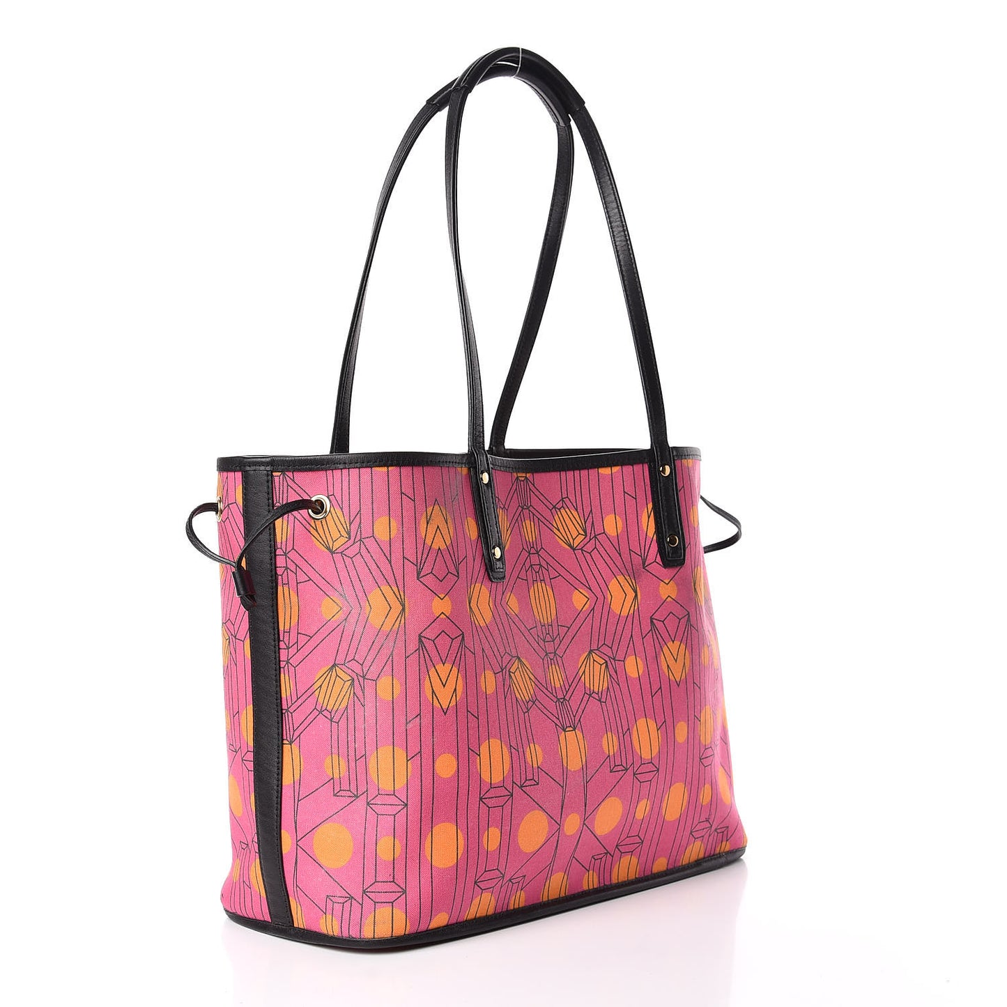 Visetos Medium Project Reversible Shopper Tote Cognac