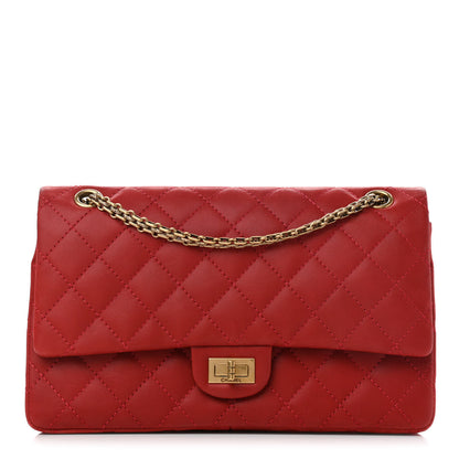 Chanel Iridescent Calfskin Quilted 2.55 Reissue 226 Flap Red 1 of 11