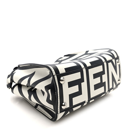 Fendi X MARC JACOBS Nappa Mini Peekaboo I SEE U Satchel Black White 4 of 10