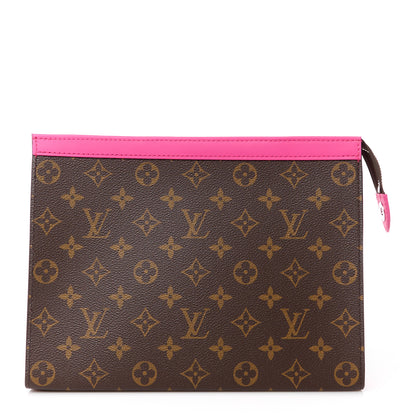 Louis Vuitton Monogram Macassar Pochette Voyage MM Fuchsia 1 of 10