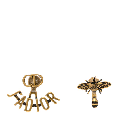 Christian Dior Metal J'Adior Earrings Aged Gold 1 of 5