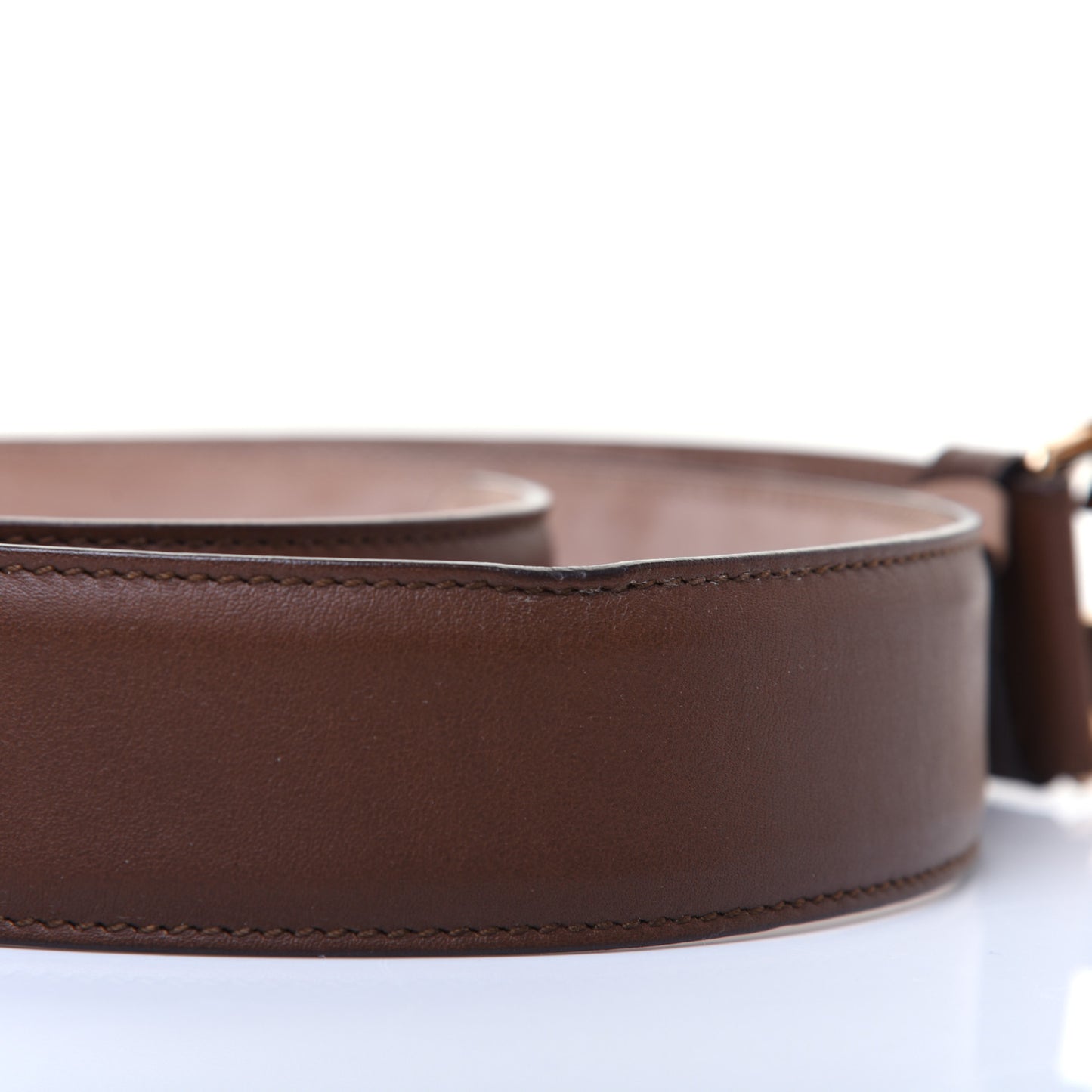 Calfskin Interlocking G 37mm Belt 90 36 Nut Brown