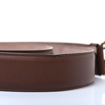 Gucci Calfskin Interlocking G 37mm Belt 90 36 Nut Brown 7 of 8