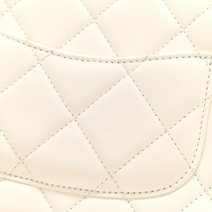 Chanel Lambskin Quilted Mini Side Note Flap White 9 of 10