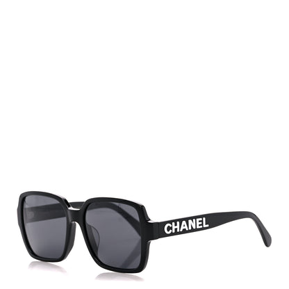 Chanel Acetate Square Sunglasses 5408-A Black 1 of 8