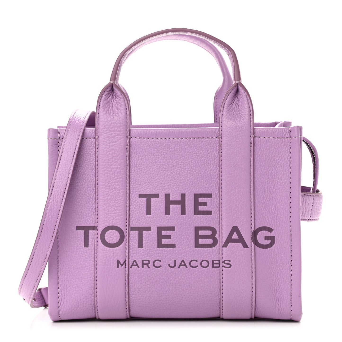 Grained Calfskin Small The Tote Bag Regal Orchid