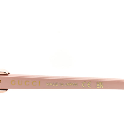 Gucci Metal Acetate Rectangular Frame Sunglasses GG1593S Rose Gold Pink 5 of 7