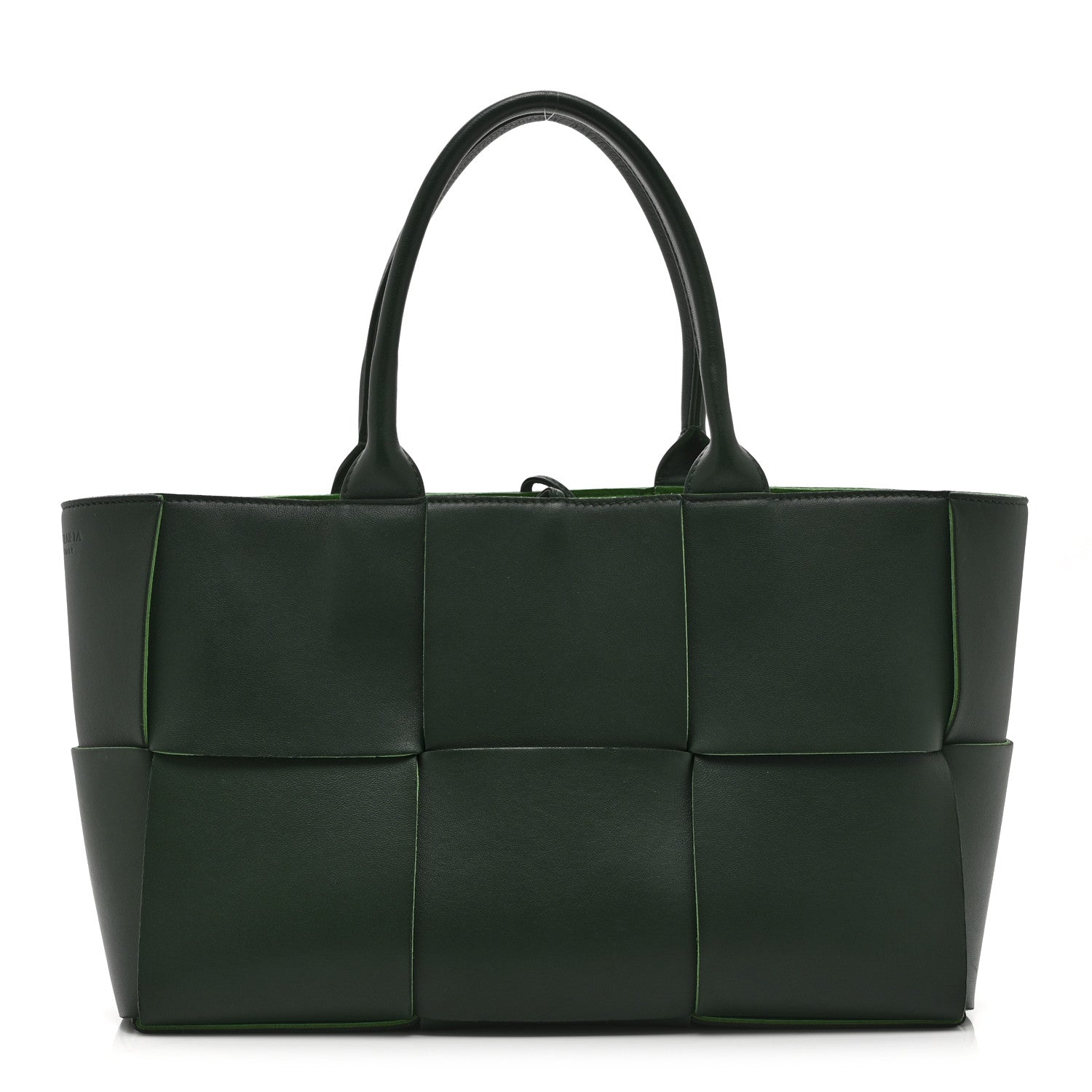 Bottega Veneta Calfskin Maxi Intrecciato Medium Arco Tote Raintree 1 of 10