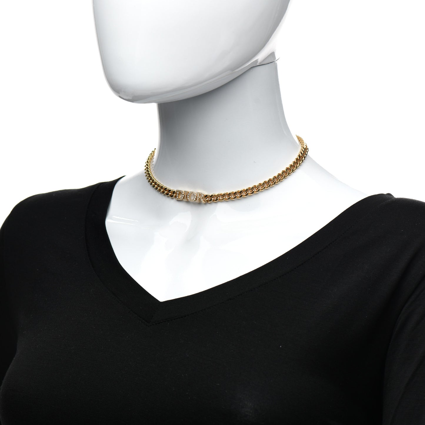 Metal Crystal Dio(r)evolution Choker Gold