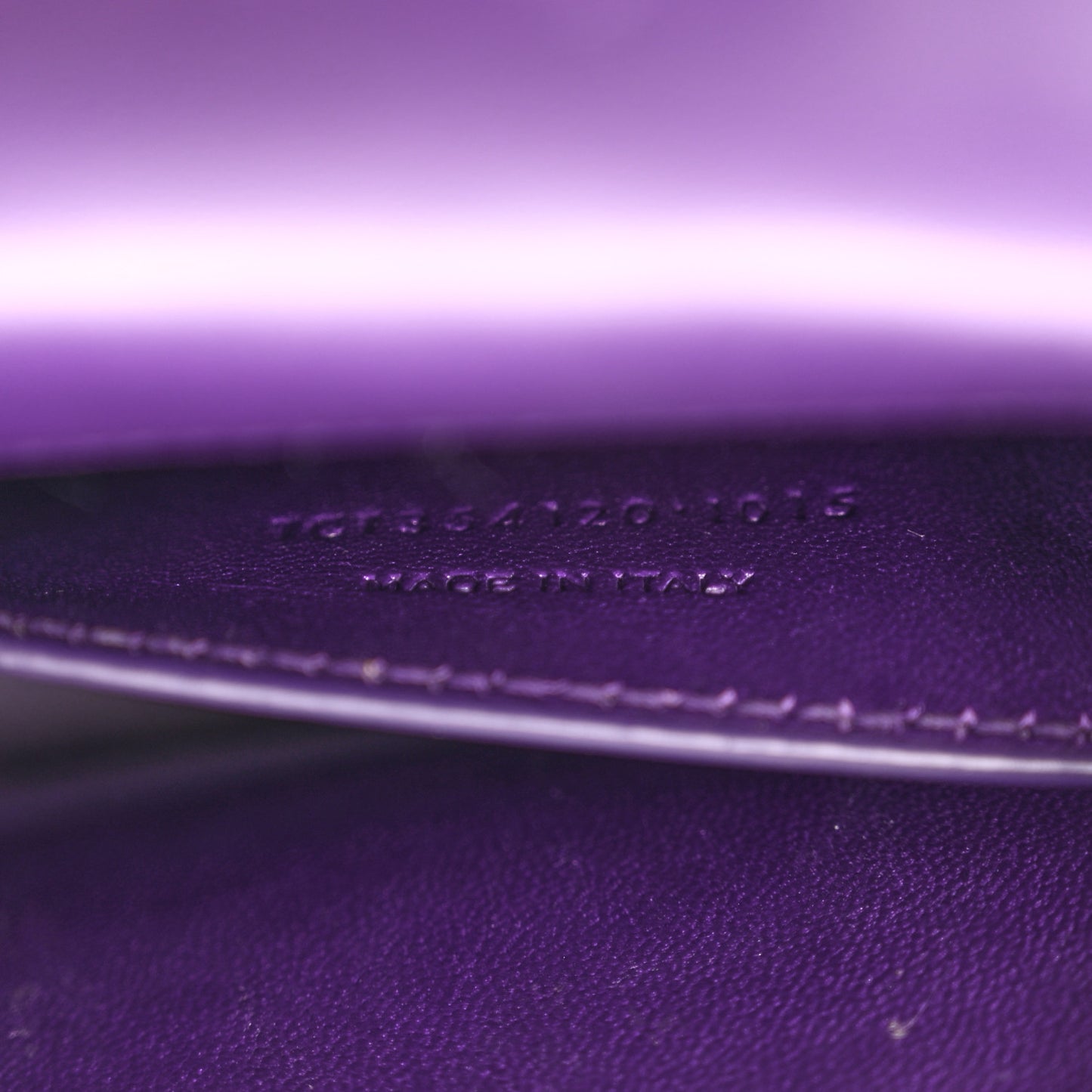 Suede Small Classic Monogram Kate Tassel Satchel Purple
