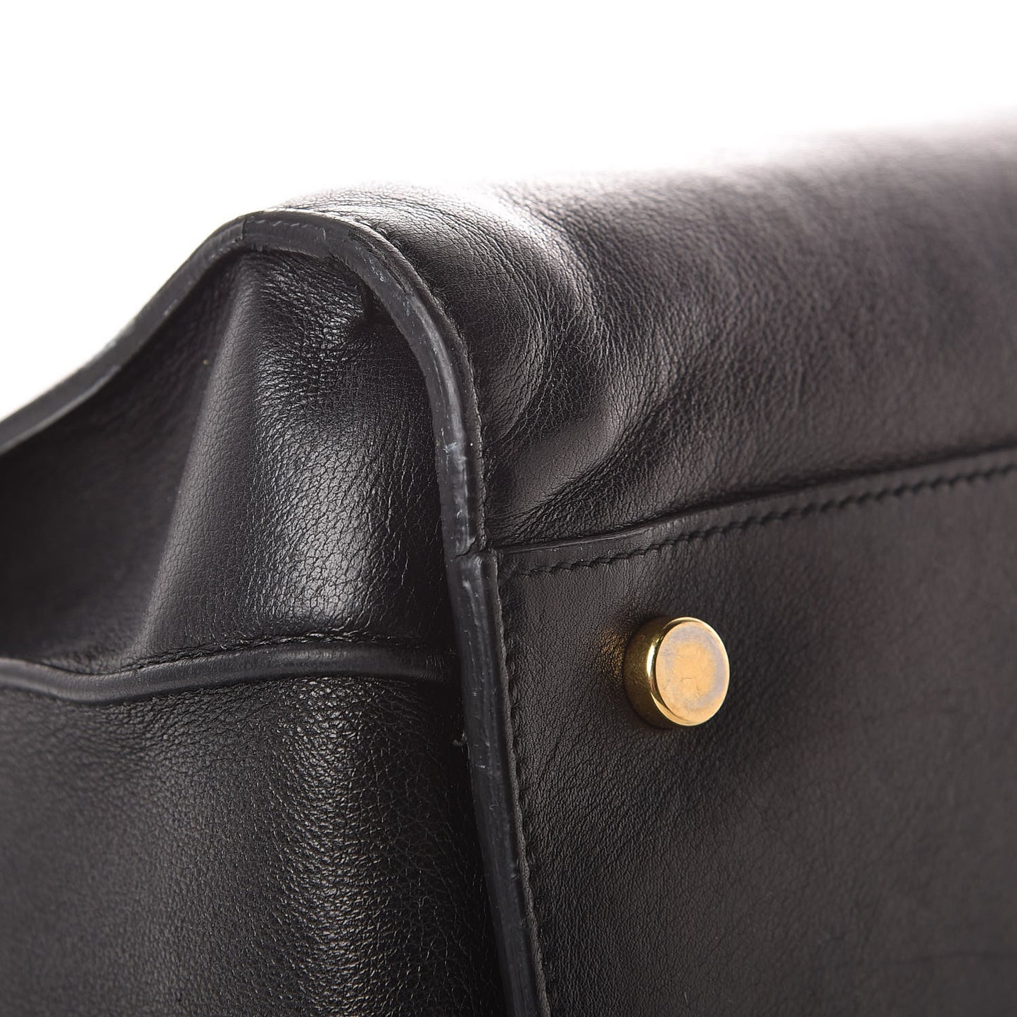 Smooth Calfskin Small Sac De Jour Black