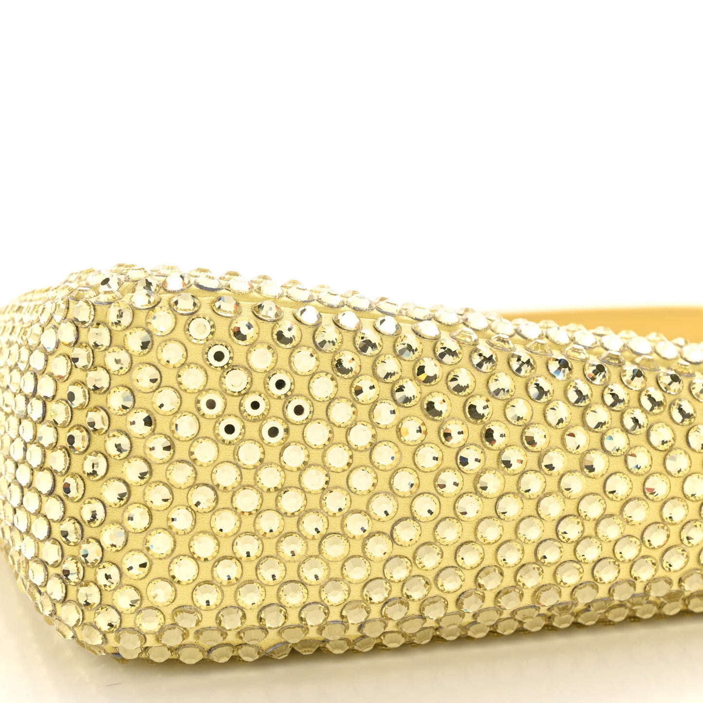 Satin Crystal Triangle Pouch Ananas