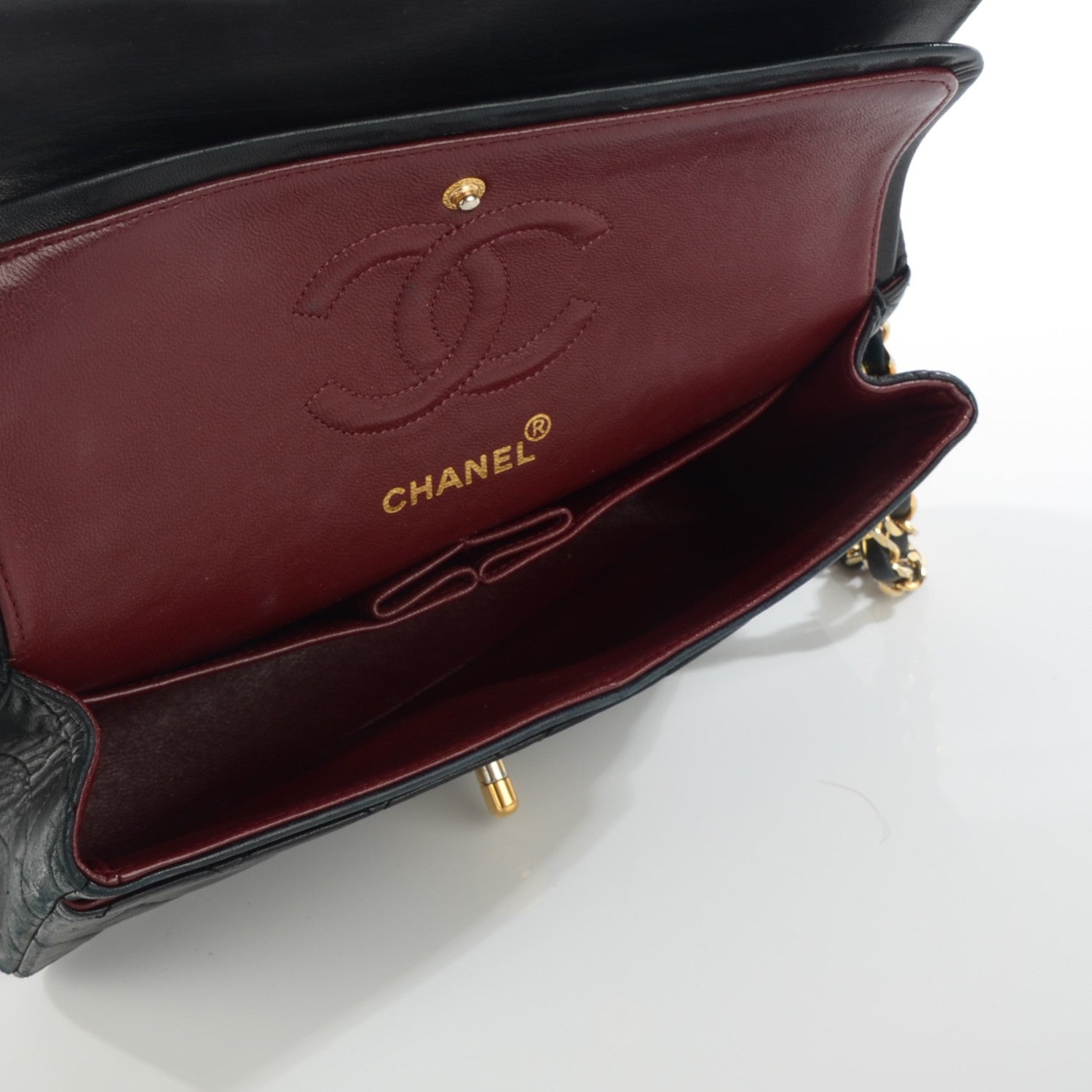 Chanel Lambskin Quilted Small Double Flap Black 12 of 12