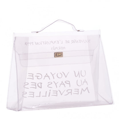 Hermes Vinyl Souvenir De L'Exposition Kelly Transparent 2 of 7