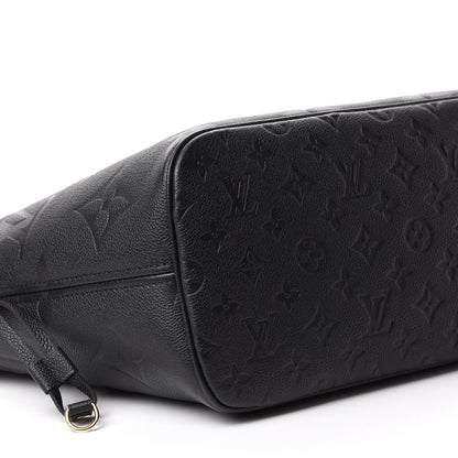 Louis Vuitton Empreinte Monogram Giant Neverfull MM Black 6 of 9