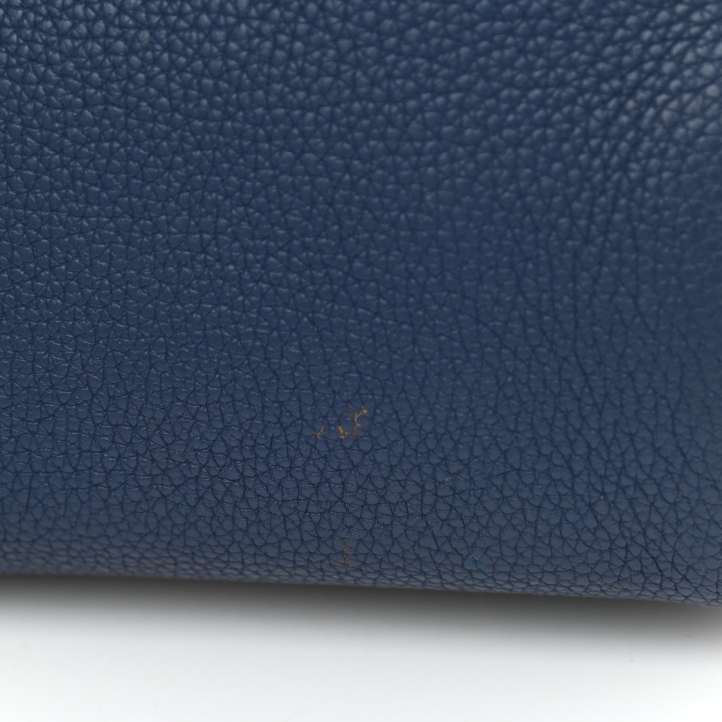 Grained Calfskin Baby Sac De Jour Souple Denim