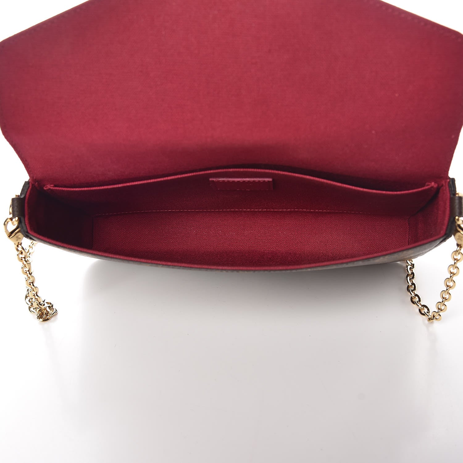 Louis Vuitton Monogram Pochette Felicie Chain Wallet Fuchsia 5 of 13