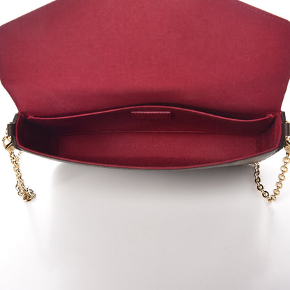 Louis Vuitton Monogram Pochette Felicie Chain Wallet Fuchsia 5 of 13