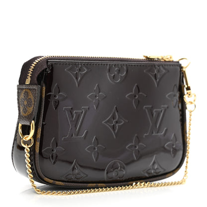 Louis Vuitton Vernis Monogram Mini Pochette Accessories Amarante 3 of 6