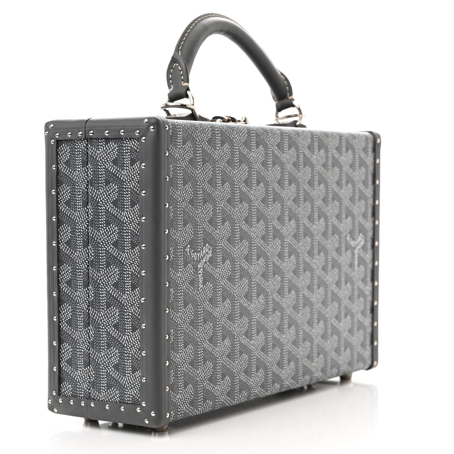 Goyard Goyardine Grand Hotel Trunk Bag Grey 3 of 10