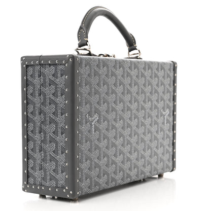 Goyard Goyardine Grand Hotel Trunk Bag Grey 3 of 10