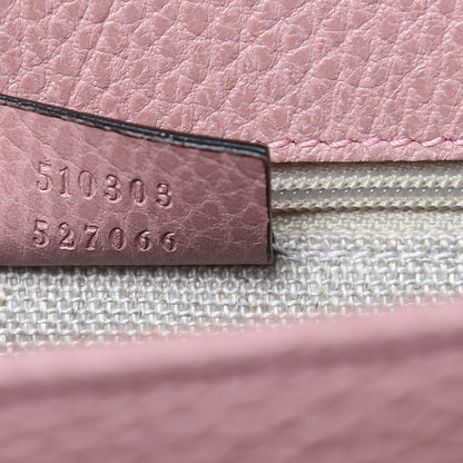 Gucci Dollar Calfskin Interlocking G Shoulder Bag Soft Pink 7 of 9
