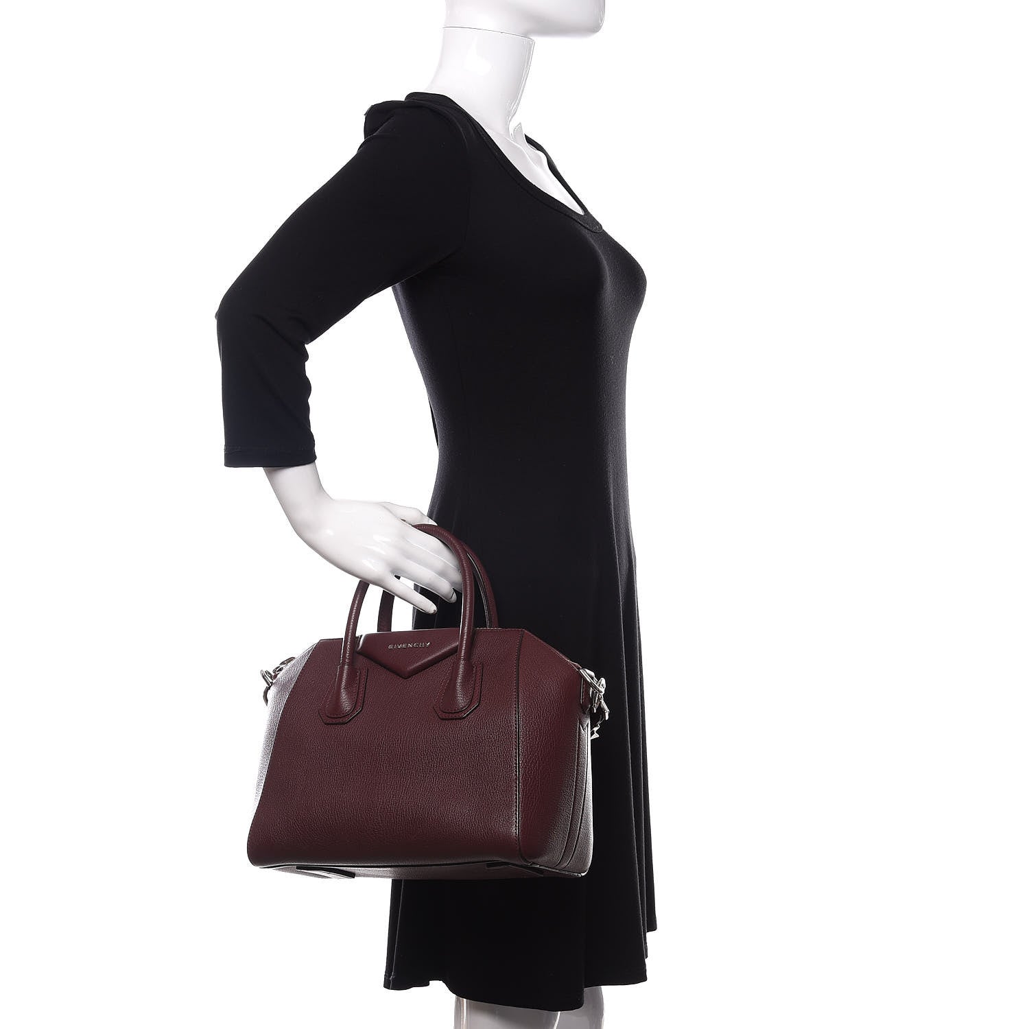 Givenchy Sugar Goatskin Small Antigona Oxblood 3 of 12