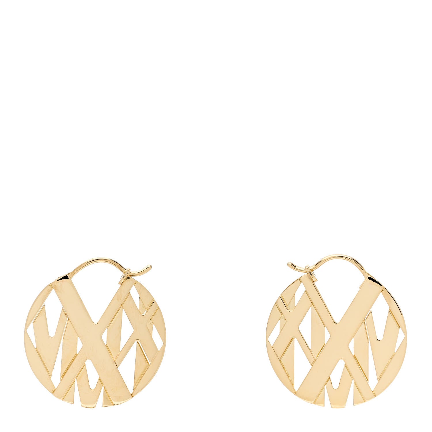 Tiffany 18K Yellow Gold Round Atlas Earrings 1 of 4