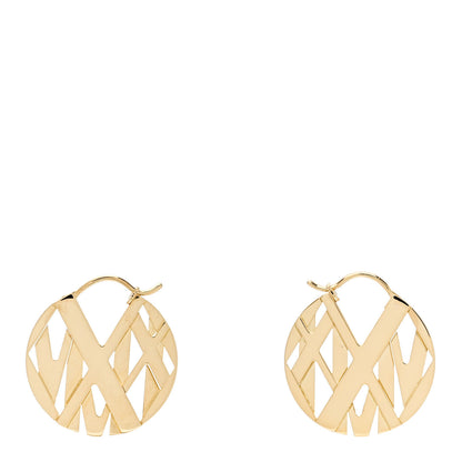 Tiffany 18K Yellow Gold Round Atlas Earrings 1 of 4