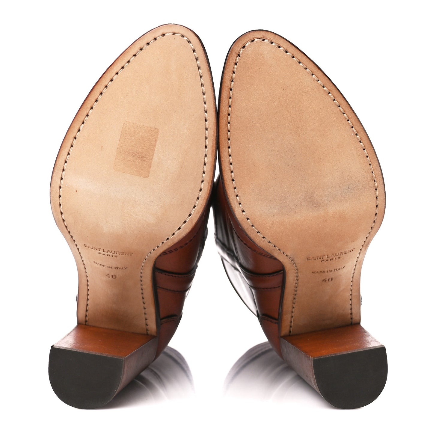 Calfskin Kate Western Boots 40 New Papaya