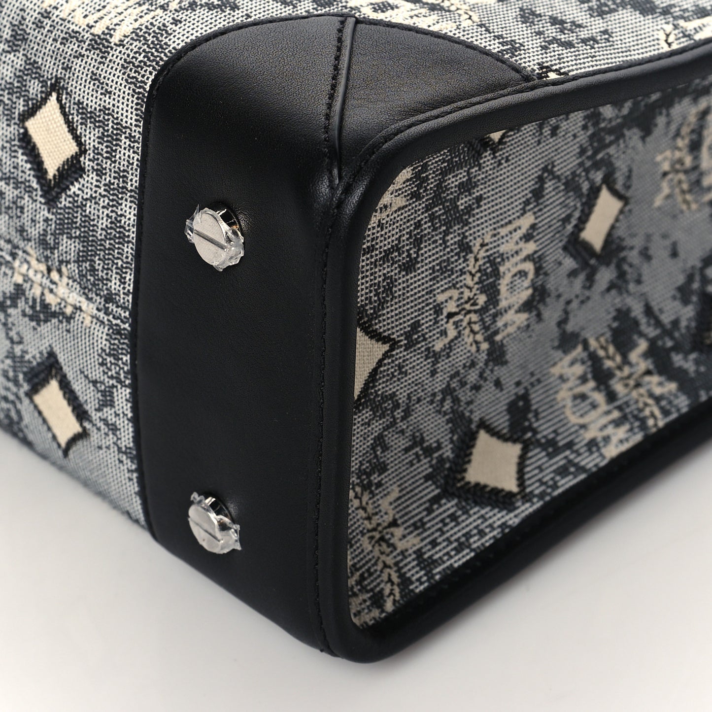 Jacquard Monogram Small Tote Grey