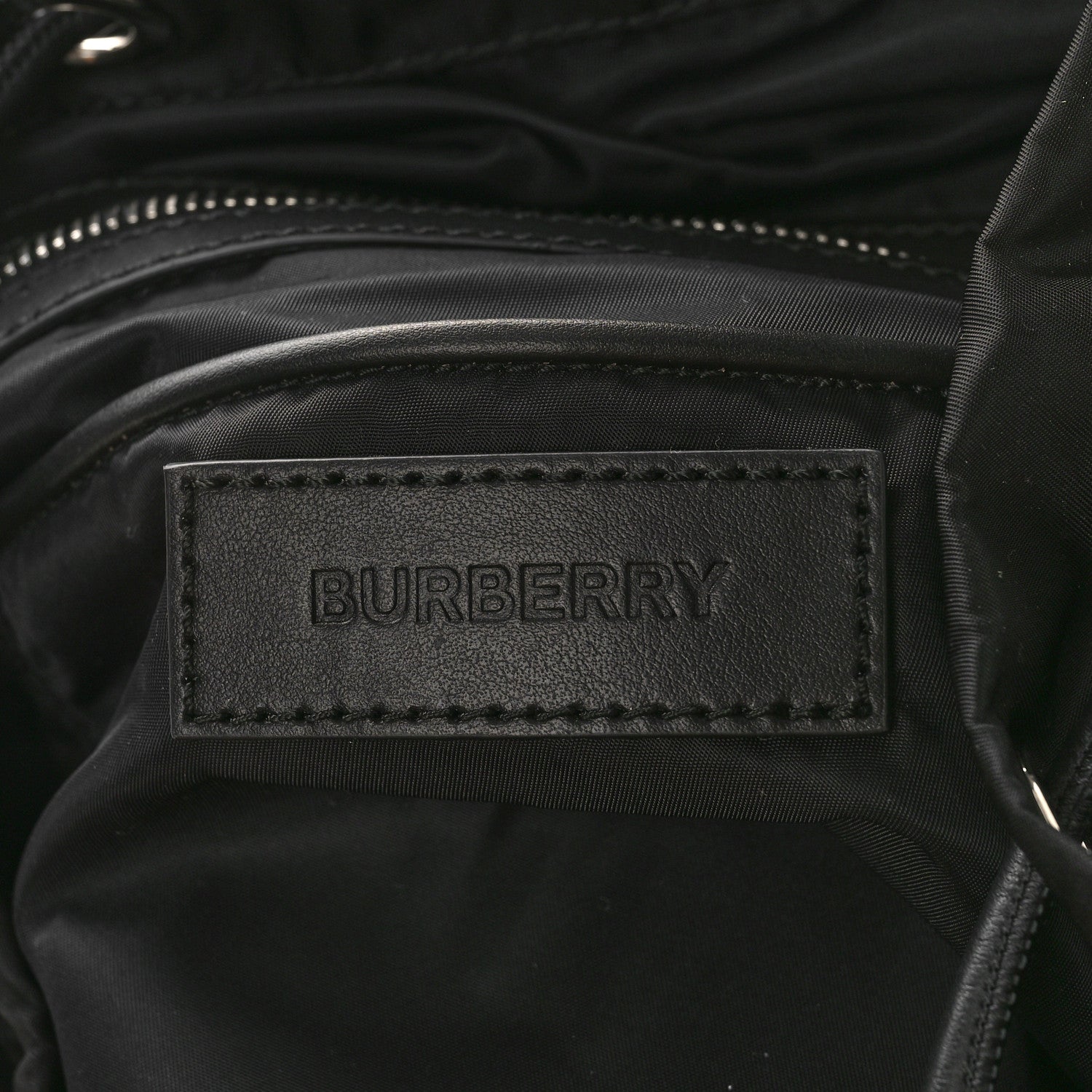 Burberry Nylon Logo Print Medium Rucksack Backpack Black 6 of 8