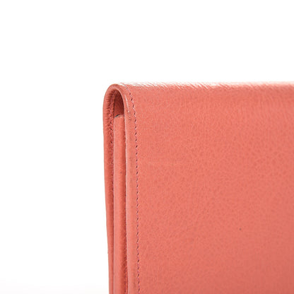 Balenciaga Agneau Classic Hardware Money Wallet Rose Azalee 8 of 11