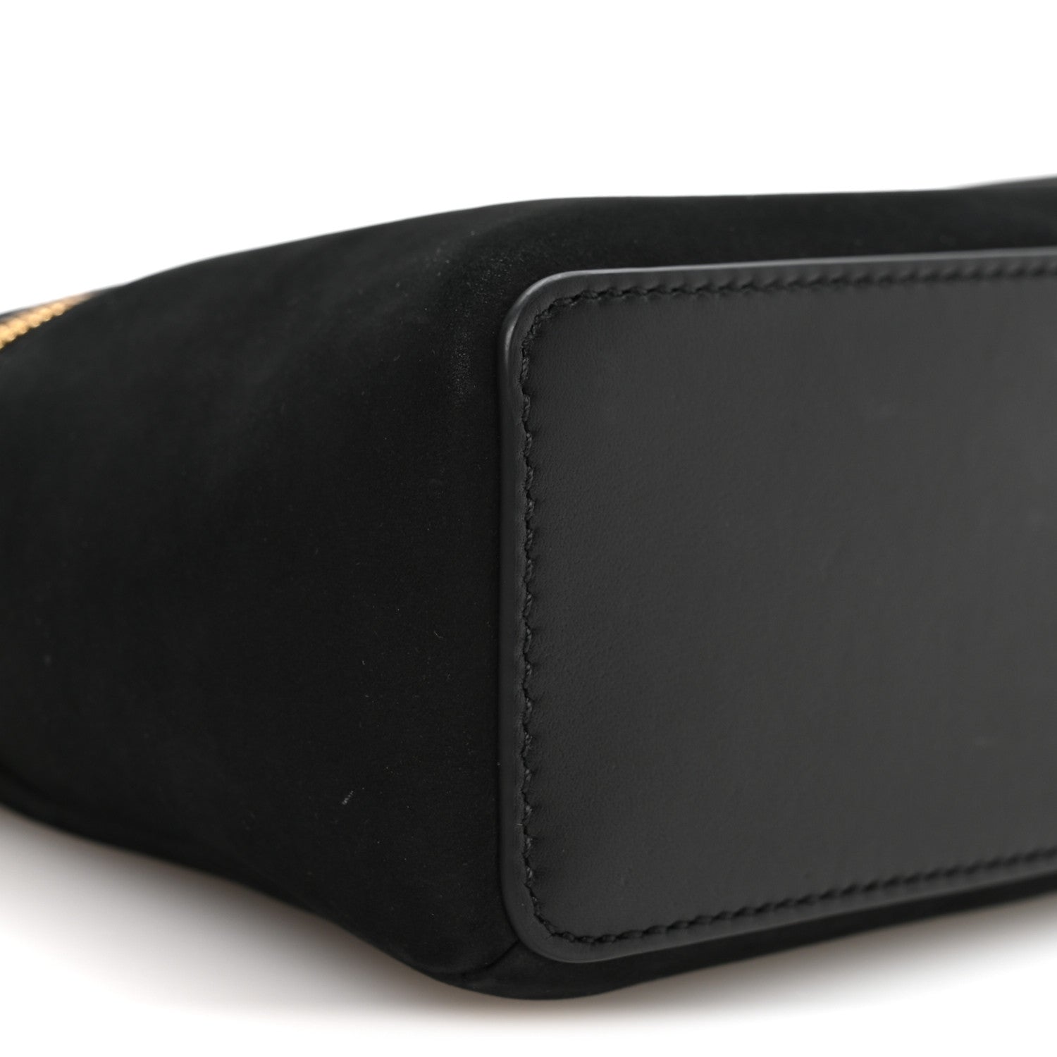 Loro Piana Nubuck L19 Extra Pocket Pouch Black Sun Gold 8 of 10