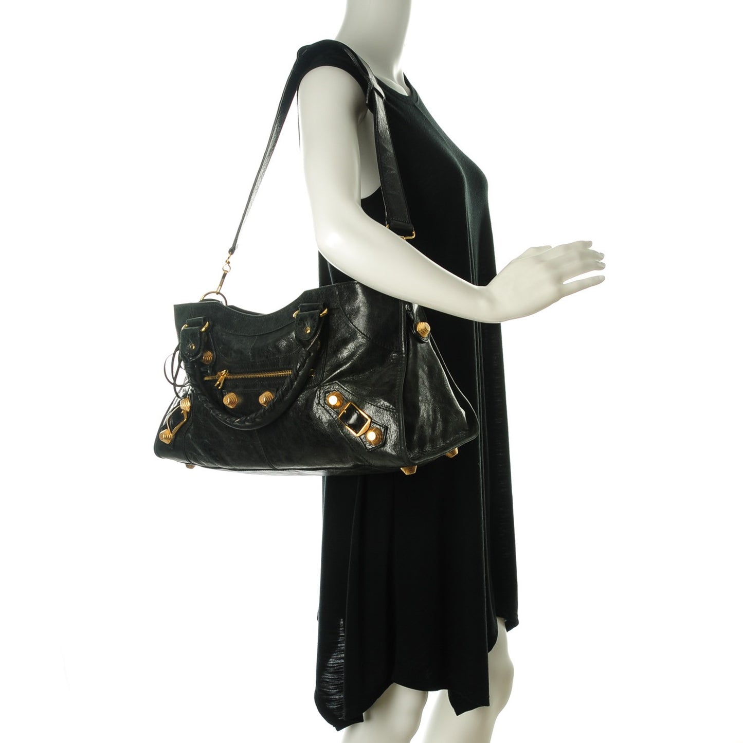 Agneau Giant 21 Gold Hardware Part Time Black