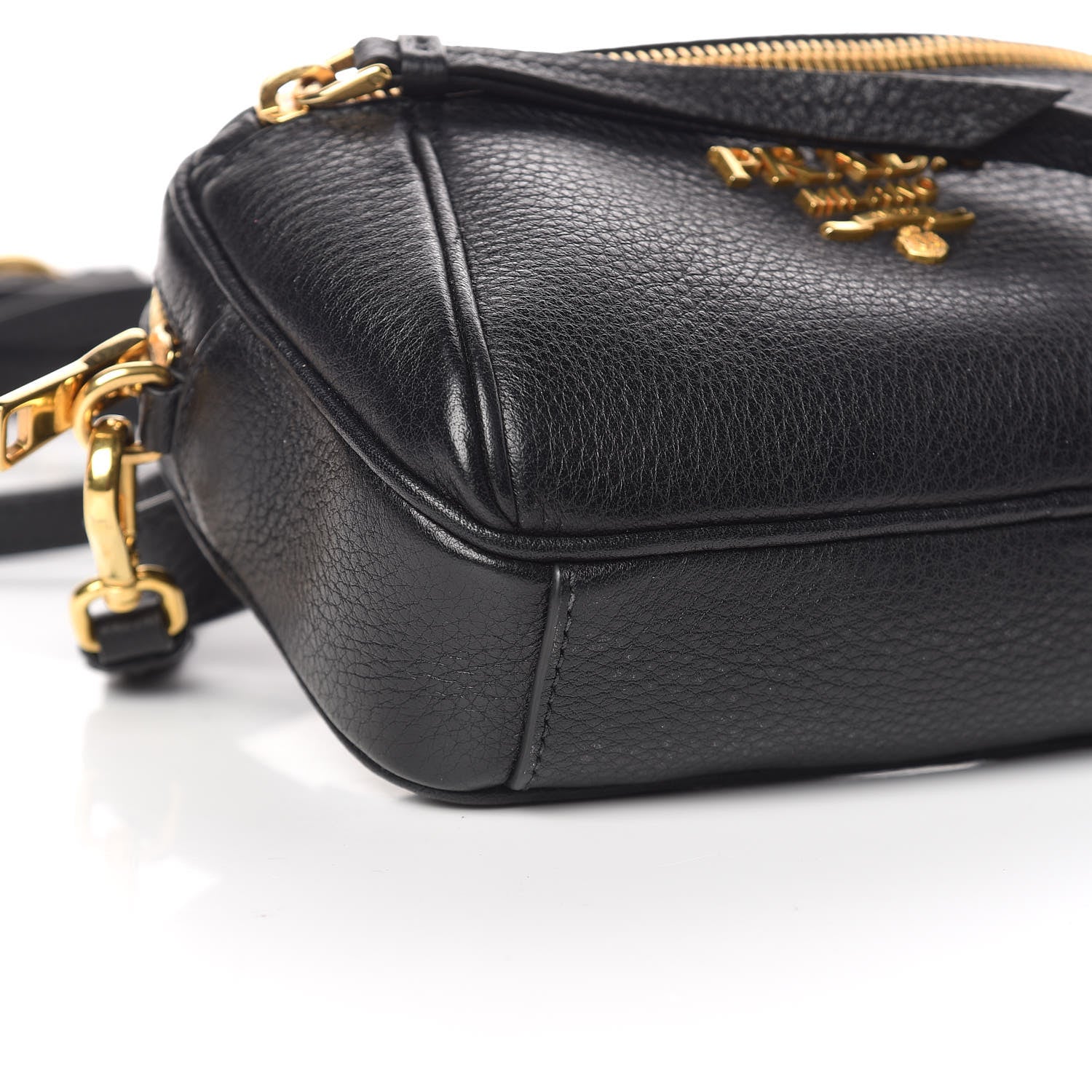 Prada Vitello Daino Belt Bag Black 8 of 9