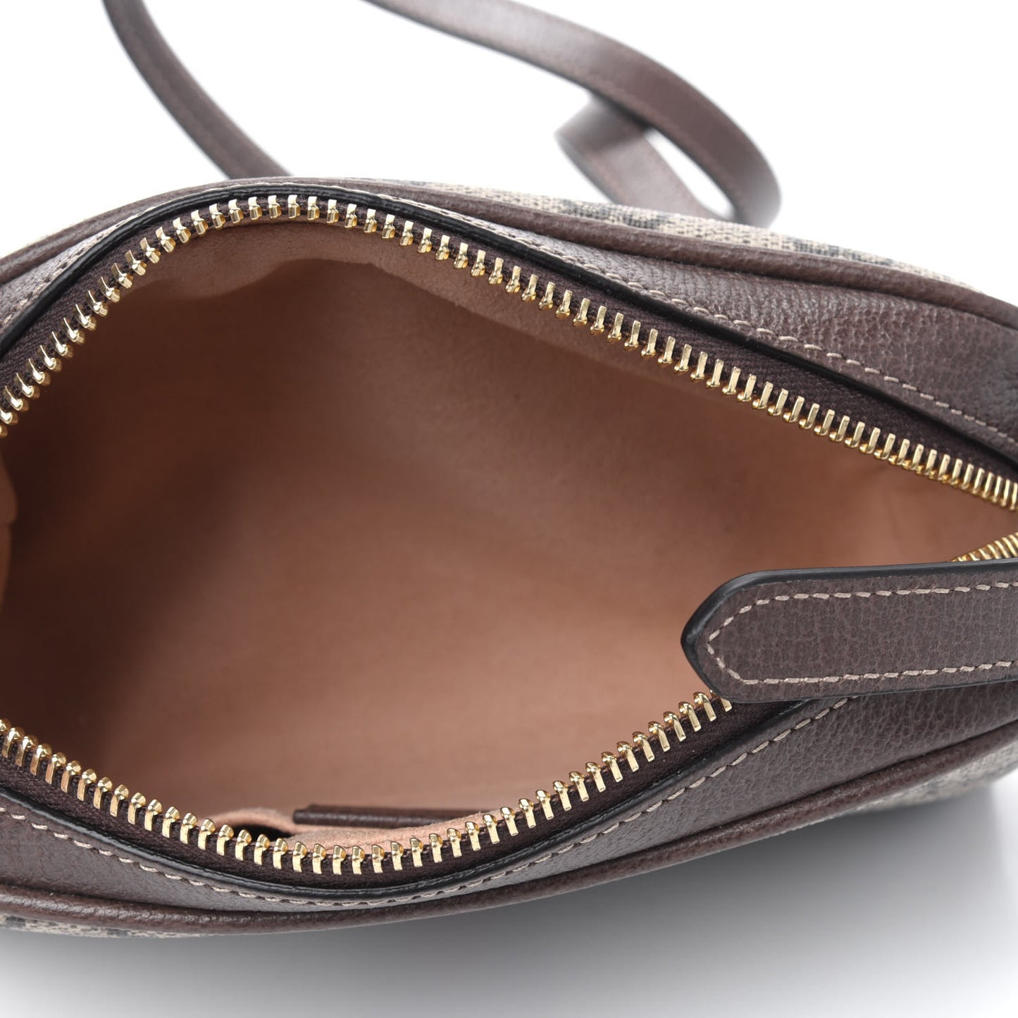 GG Supreme Monogram Web Mini Ophidia Shoulder Bag Brown